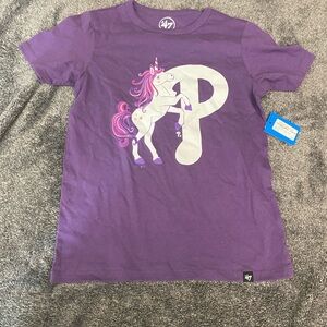 Philadelphia Phillies Purple Kids T-Shirt with Unicorn Graphic nwt M